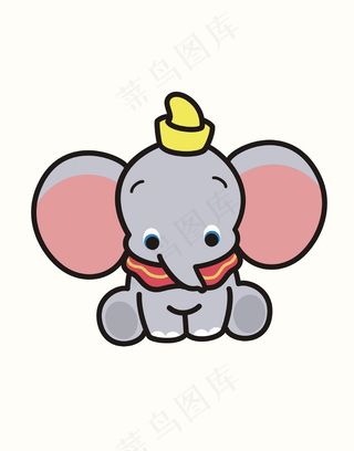卡通动物大象