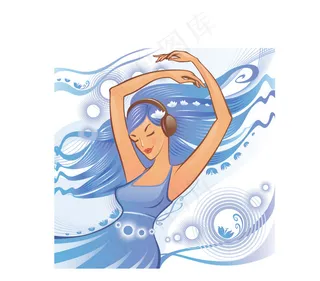 时尚炫彩潮流女性