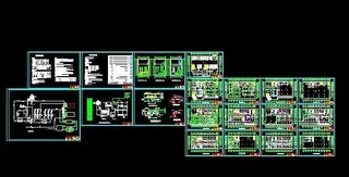 9层楼空调施工图及系统平面图