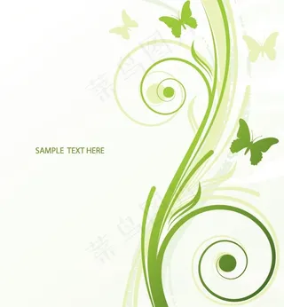 清新背景矢量图