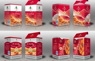 植物油包装（展开图）图片