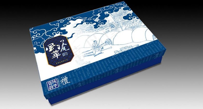 青花瓷版面（平面图）图片cdr矢量模版下载