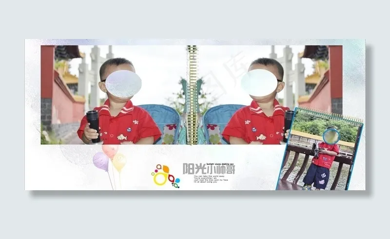 宝宝相册图片(400X200)cdr矢量模版下载