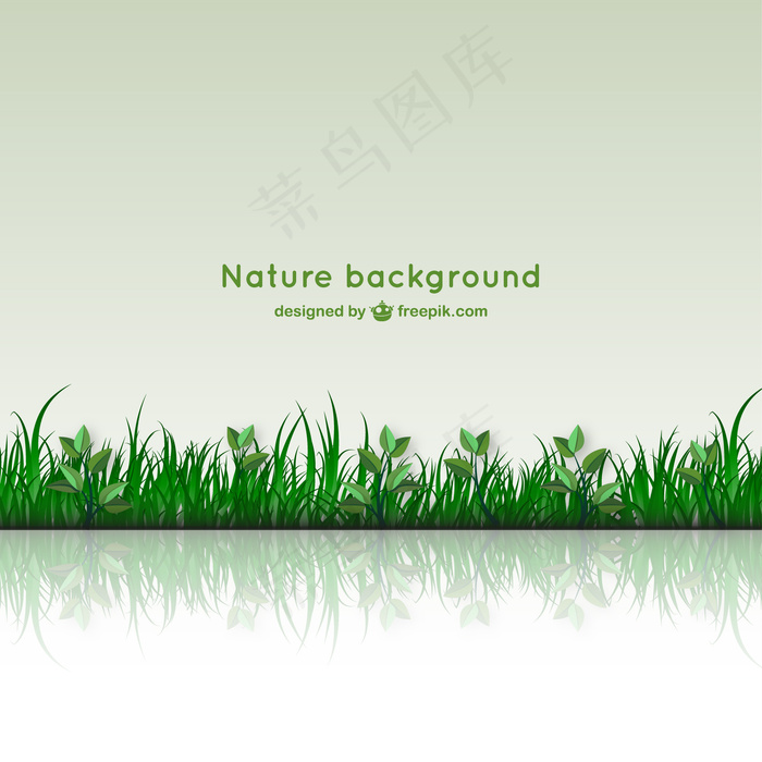 绿色背景矢量图