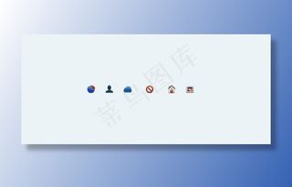 6振动的微型网站图标集PSD