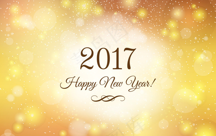 黄金光晕新年背景