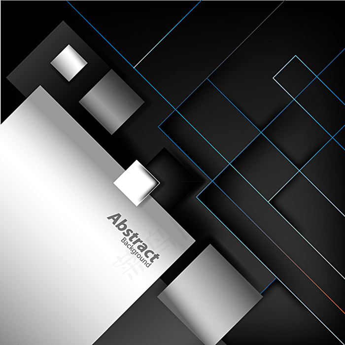 时尚方形背景矢量素材图片