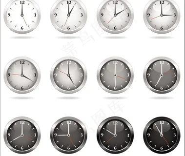 简约 时钟 刻度图片