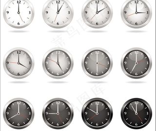 简约 时钟 刻度图片
