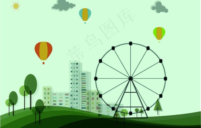 摩天轮图片