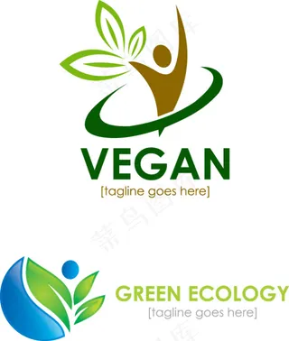 蓝色水滴形标志合集图片