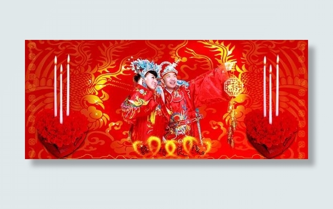 喜结良缘图片(5906X3091(DPI:300))psd模版下载