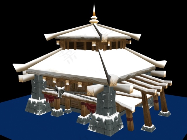 雪中木屋