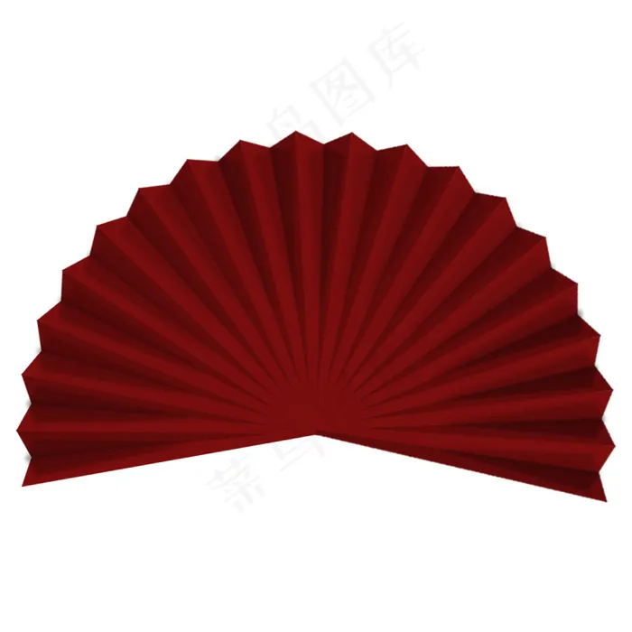 折纸扇psd模版下载