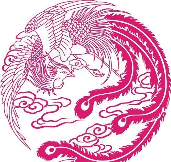 龙纹呈祥 凤凰矢量素材 古典元素 ...