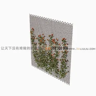 3D藤本月季模型