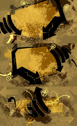 超高清泼墨箭头视频片头