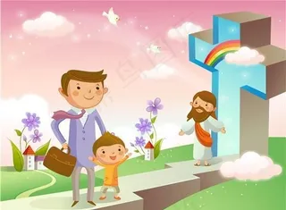 韩国矢量素材 耶稣矢量素材 基督教...