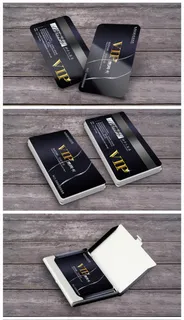 黑色高档VIP贵宾卡会员卡至尊身份...