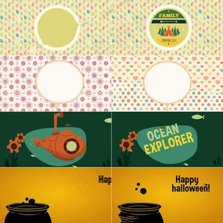 AE源文件简单可爱的卡通矢量扁平动...