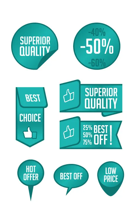 纸质销售标签ai矢量模版下载