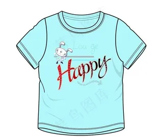 兔子字母t恤图片