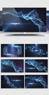 AECC环形粒子文字宣传片头展示