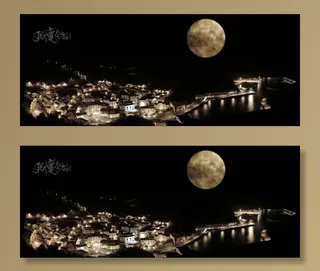 城市夜景海报背景