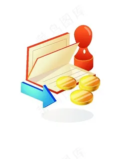 韩国证书钢印图标AI矢量图 韩国证书钢印图标AI矢量图