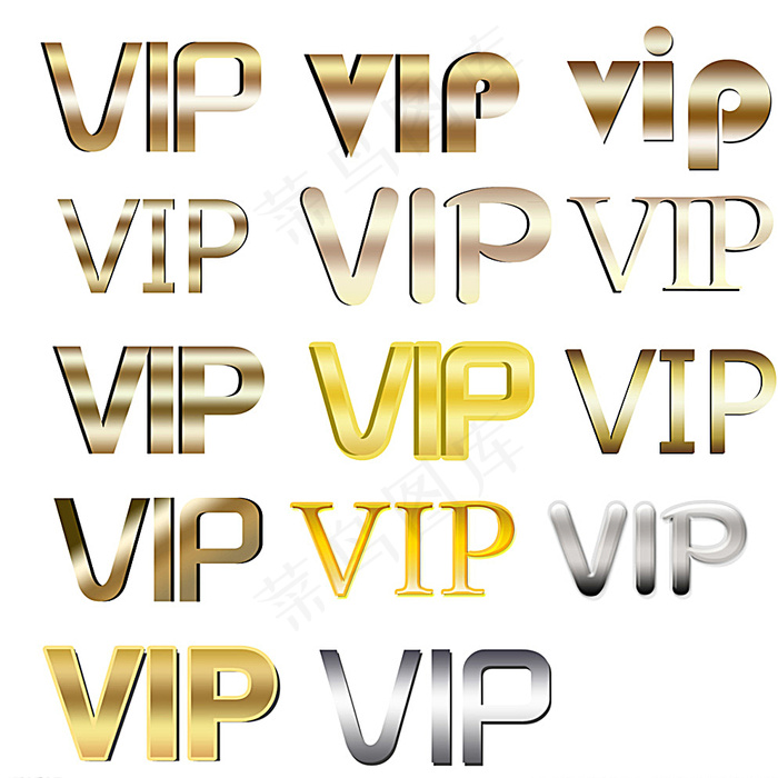 VIP字体图片cdr矢量模版下载