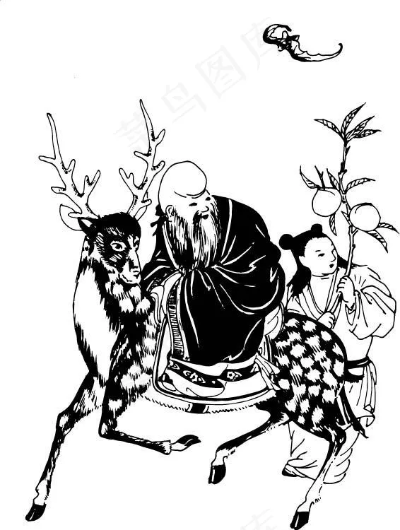 寿星ai矢量模版下载