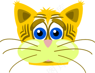 盛伤心山猫剪贴画