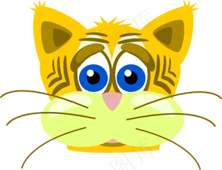 盛伤心山猫剪贴画