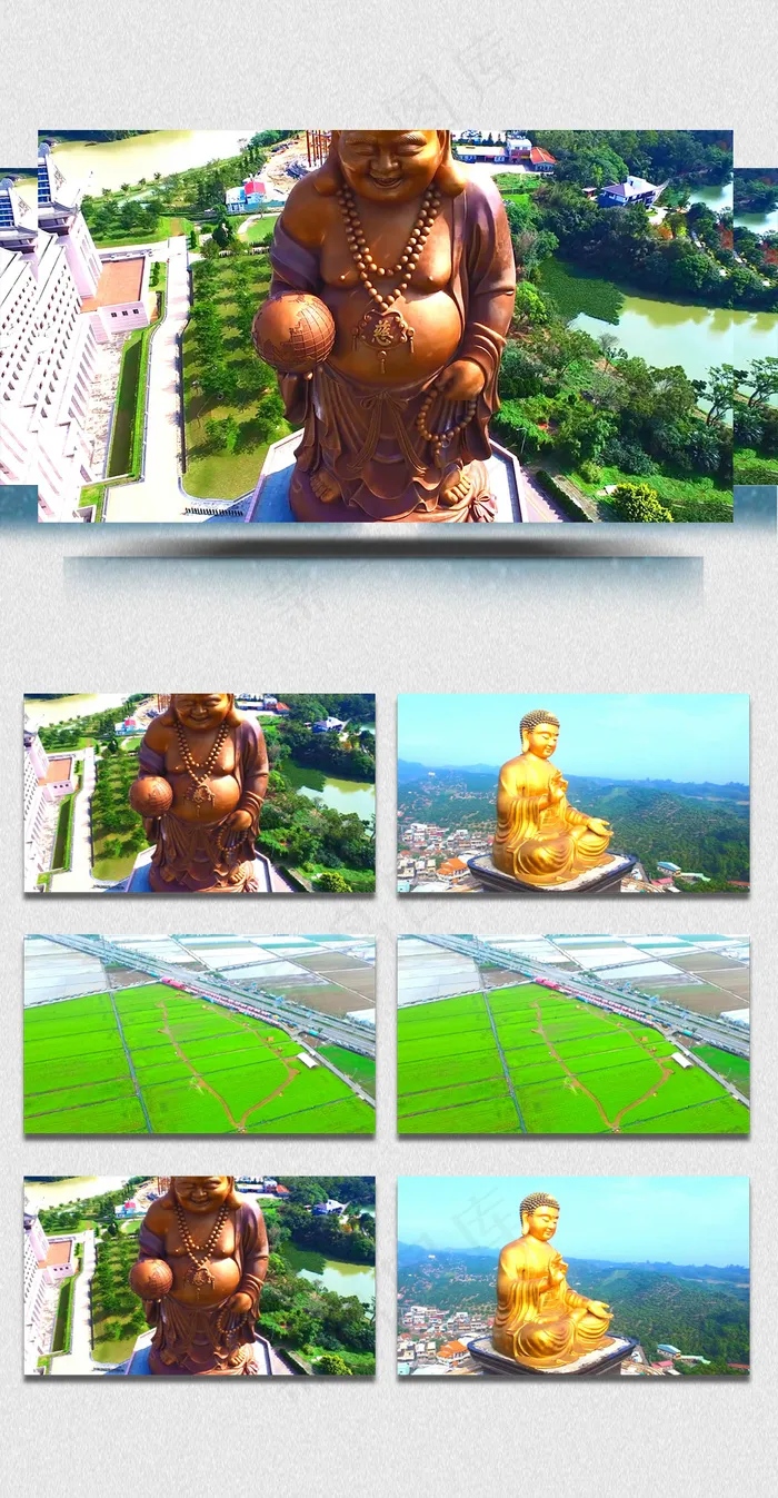 大佛美景视频素材