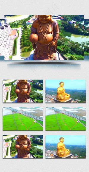 大佛美景视频素材