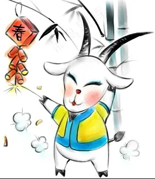 羊年卡通年画