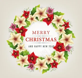 圣诞花圈图片