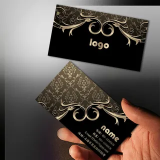 高贵奢华 高档个性名片PSD模板下...