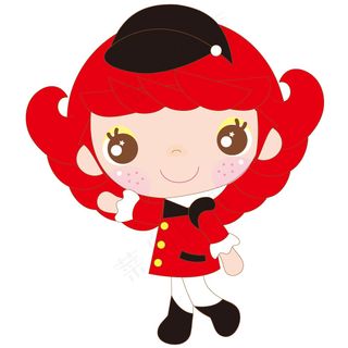 印花矢量图 女童 卡通形象 人物 ...