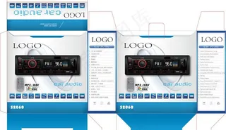 汽车车载mp3包装盒图片