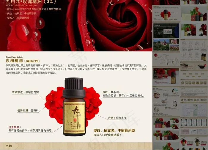淘宝化妆品详情页模版psd模版下载