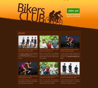 车友俱乐部网站模板PSD