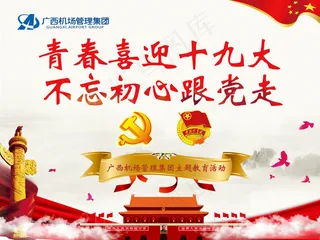 喜迎十九大海报