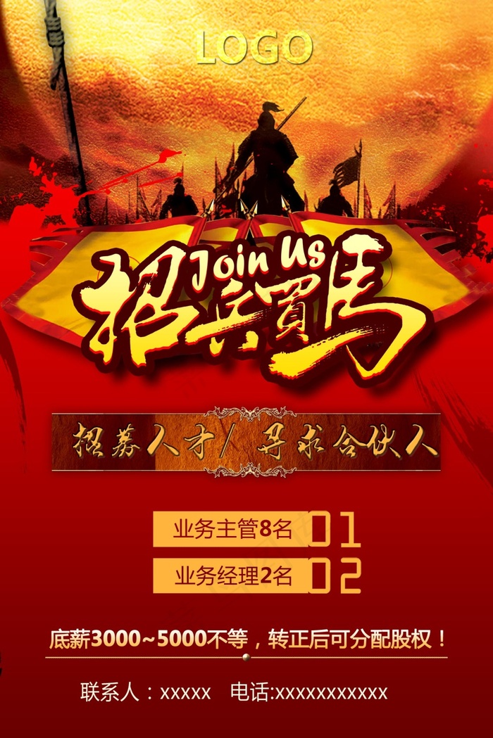 招聘(7087X10630(DPI:300))psd模版下载