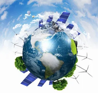 绿色环保生态地球图片