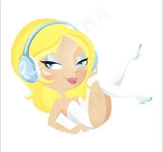 性感美女矢量图图片