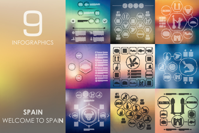 炫彩不规则抽象背景数字目录素材