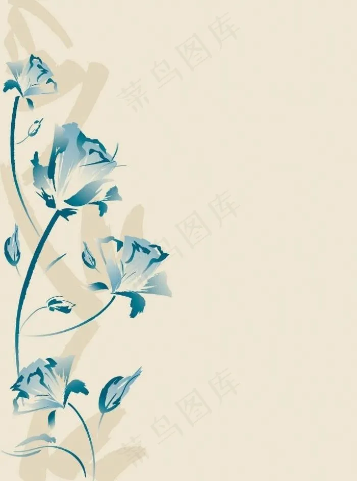 花卉边框图片eps,ai矢量模版下载