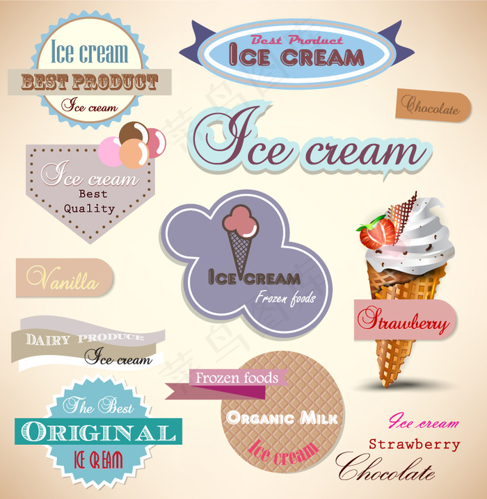 销售标识标签矢量素材免费下载