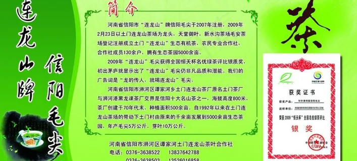 茶 信阳毛尖 简介图片